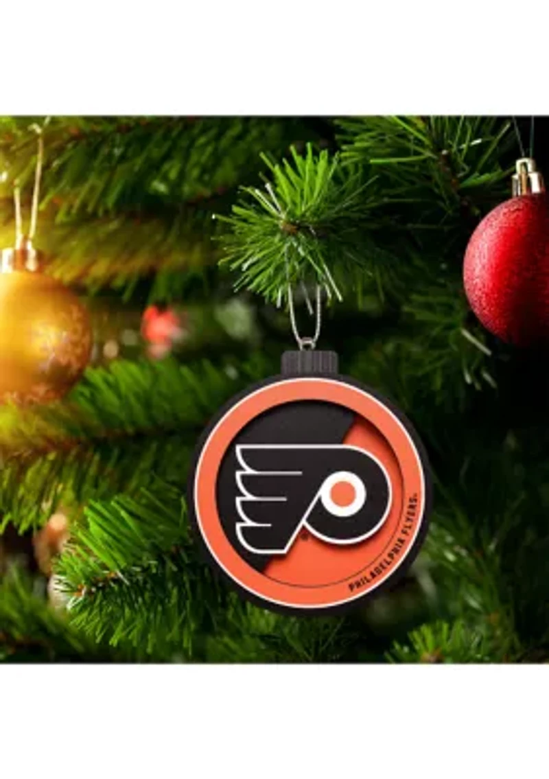 YouTheFan NHL Philadelphia Flyers 3D Logo Series Ornaments