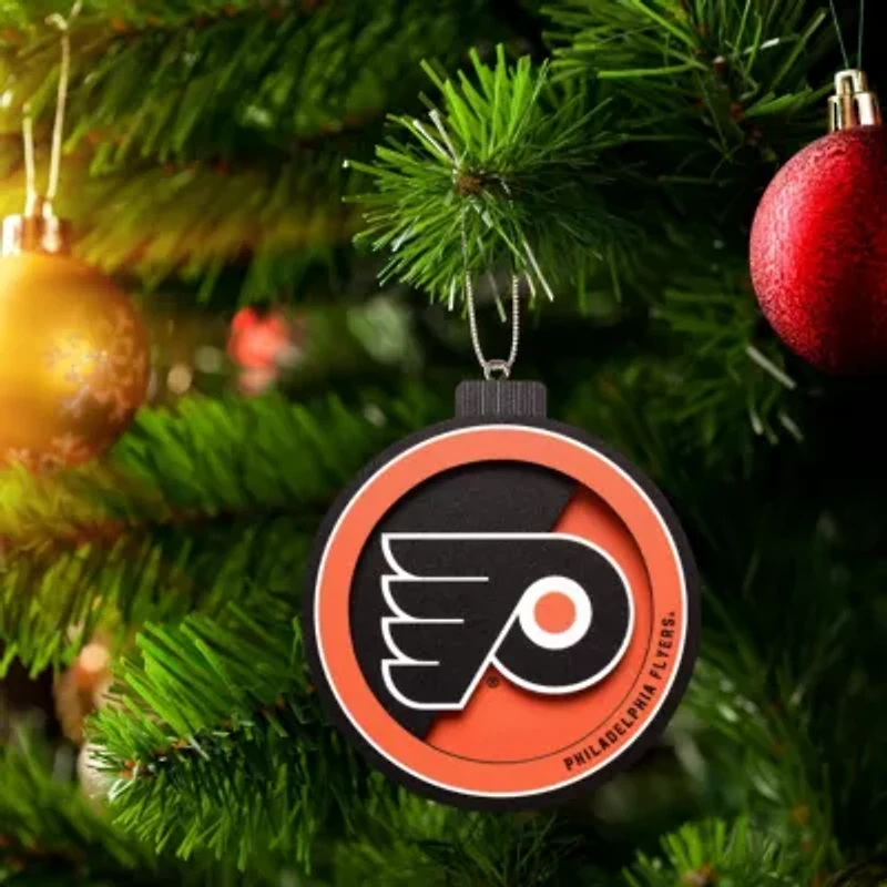 YouTheFan NHL Philadelphia Flyers 3D Logo Series Ornaments