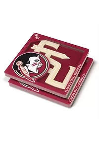 YouTheFan NCAA Florida State Seminoles 3D Logo Series Coasters