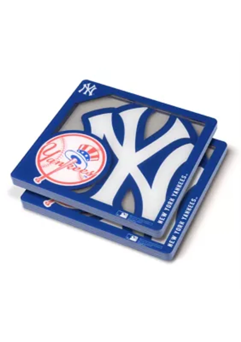 YouTheFan MLB New York Yankees 3D Logo Series Coasters