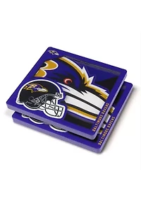 YouTheFan NFL Baltimore Ravens 3D Logo Series Coasters