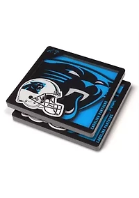 YouTheFan NFL Carolina Panthers 3D Logo Series Coasters