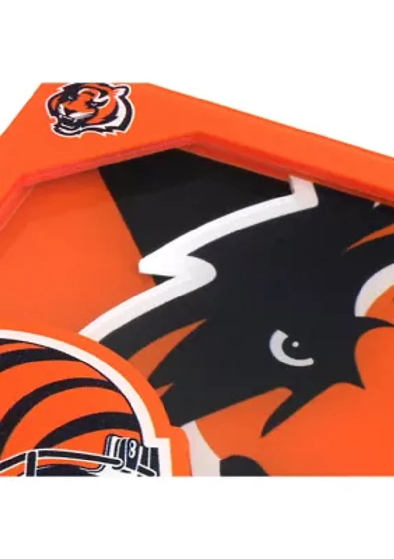 YouTheFan NFL Cincinnati Bengals 3D Logo Series Coasters