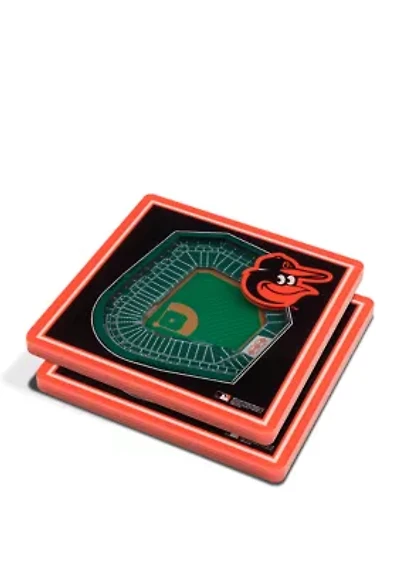 YouTheFan MLB Baltimore Orioles 3D StadiumView Coasters - Oriole Park at Camden Yards