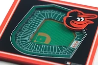YouTheFan MLB Baltimore Orioles 3D StadiumView Coasters - Oriole Park at Camden Yards