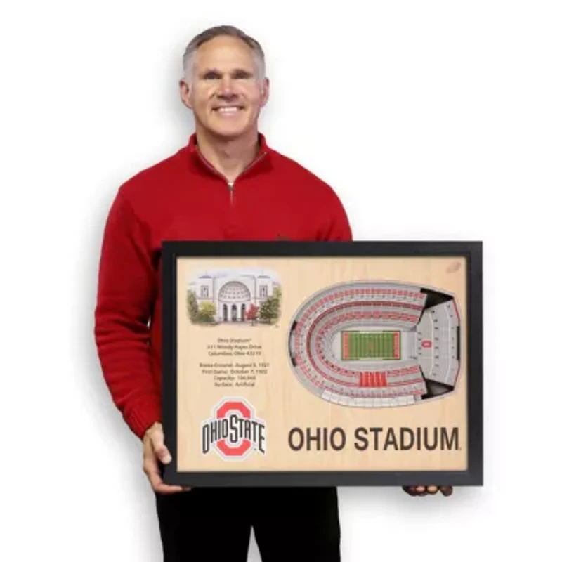 YouTheFan NCAA Ohio State Buckeyes FB 25-Layer StadiumViews 3D Wall Art - Ohio Stadium