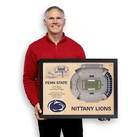 YouTheFan NCAA Penn State Nittany Lions 25-Layer StadiumViews 3D Wall Art - Beaver Stadium