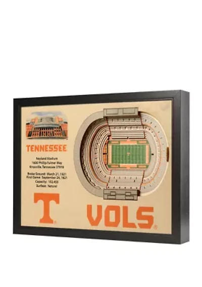 YouTheFan NCAA Tennessee Volunteers 25-Layer StadiumViews 3D Wall Art - Neyland Stadium