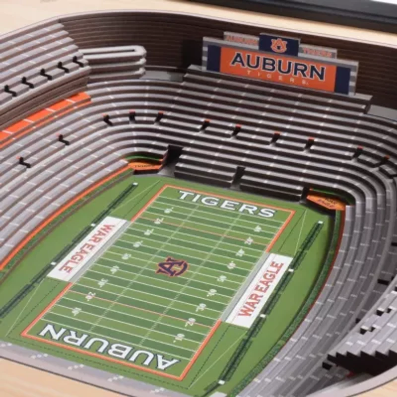 YouTheFan NCAA Auburn Tigers FB 25-Layer StadiumViews 3D Wall Art - Jordan-Hare Stadium