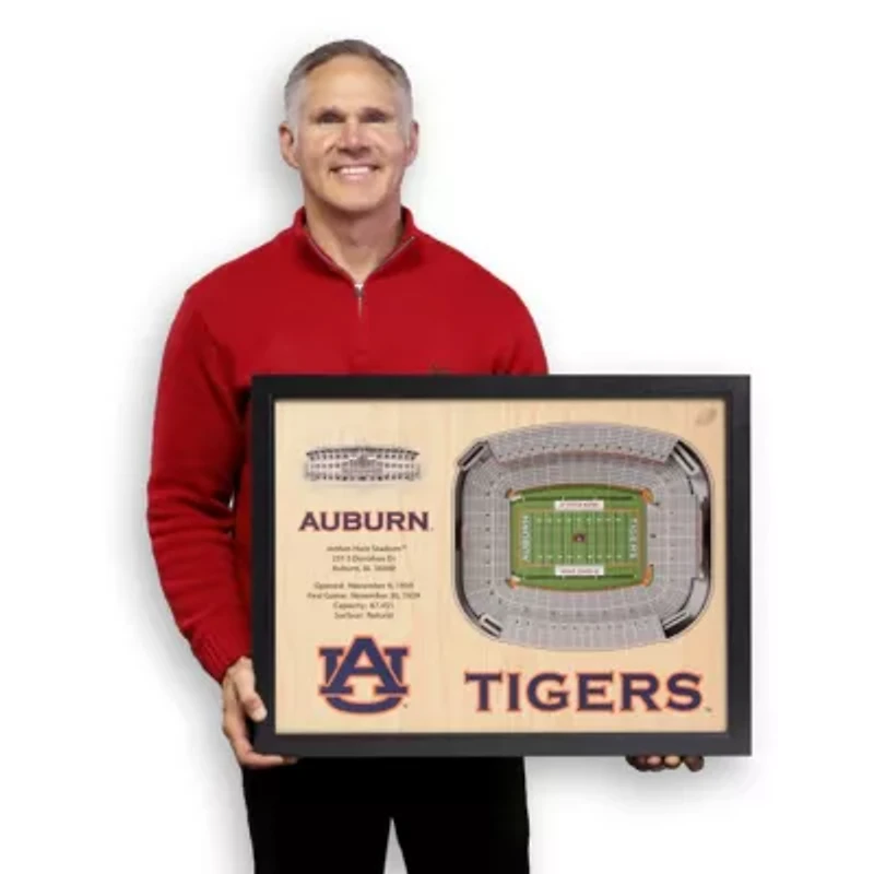YouTheFan NCAA Auburn Tigers FB 25-Layer StadiumViews 3D Wall Art - Jordan-Hare Stadium