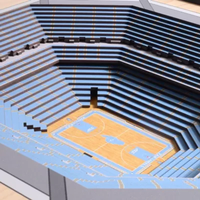 YouTheFan NCAA North Carolina Tar Heels 25-Layer StadiumViews 3D Wall Art - Dean E. Smith Center