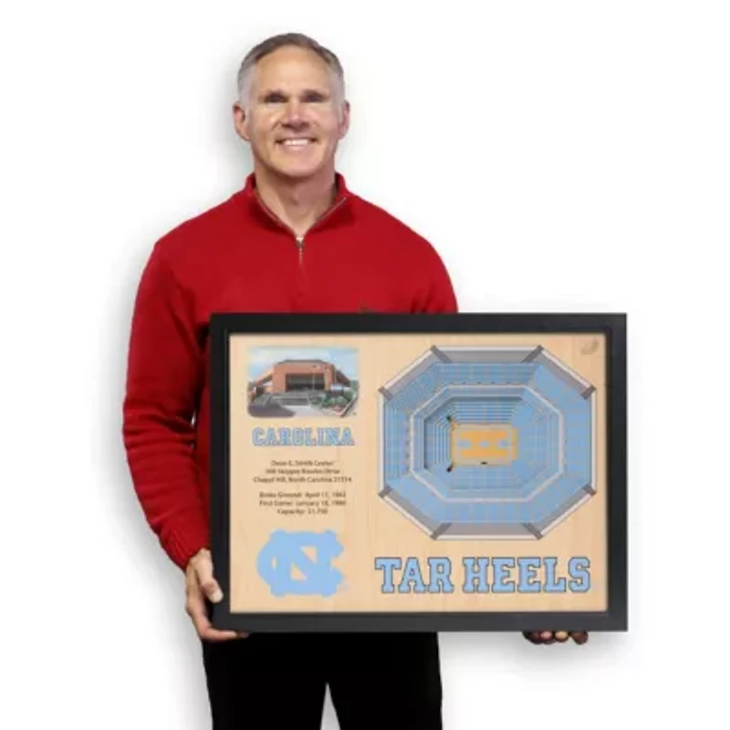 YouTheFan NCAA North Carolina Tar Heels 25-Layer StadiumViews 3D Wall Art - Dean E. Smith Center