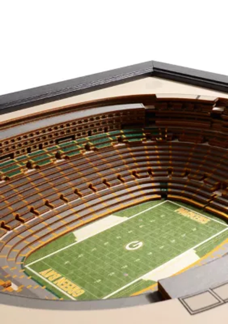 YouTheFan NFL Green Bay Packers 25-Layer StadiumViews 3D Wall Art - Lambeau Field