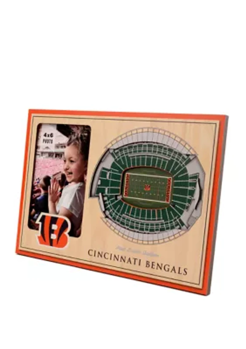 YouTheFan NFL Cincinnati Bengals 3D StadiumView Picture Frame - Paul Brown Stadium