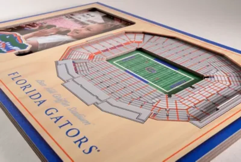 YouTheFan NCAA Florida Gators 3D StadiumView Picture Frame - Ben Hill Griffin Stadium