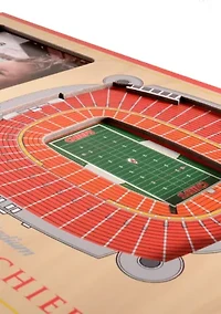 YouTheFan NFL Kansas City Chiefs 3D StadiumView Picture Frame - Arrowhead Stadium