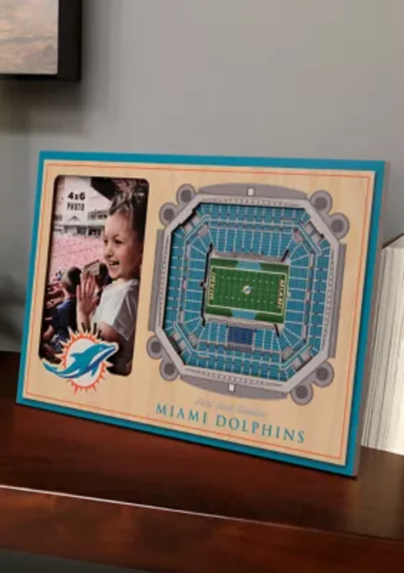 YouTheFan NFL Miami Dolphins 3D StadiumView Picture Frame - Hard Rock Stadium