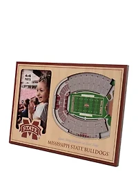 YouTheFan NCAA Mississippi State Bulldogs 3D StadiumView Picture Frame - Davis Wade Stadium at Scott Field