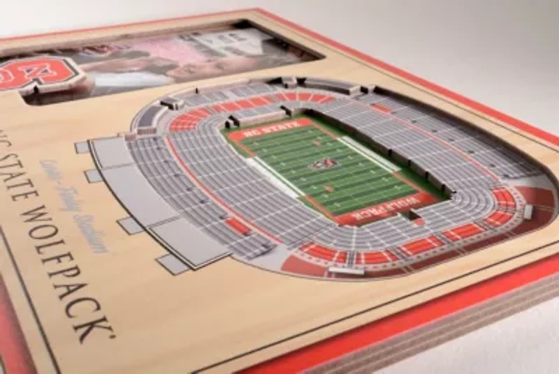 YouTheFan NCAA NC State Wolfpack 3D StadiumView Picture Frame - Carter-Finley Stadium