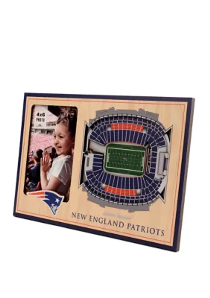 YouTheFan NFL New England Patriots 3D StadiumView Picture Frame - Gillette Stadium