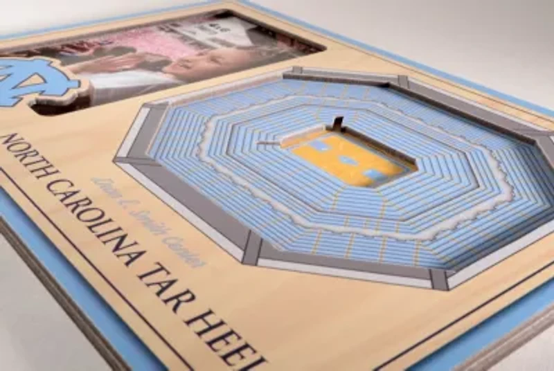 YouTheFan NCAA North Carolina Tar Heels 3D StadiumView Picture Frame - Dean E. Smith Center