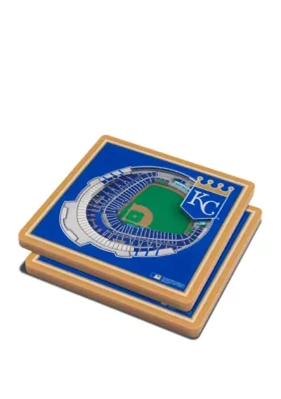 YouTheFan MLB Kansas City Royals 3D StadiumView Coasters - Kauffman Stadium