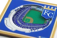 YouTheFan MLB Kansas City Royals 3D StadiumView Coasters - Kauffman Stadium