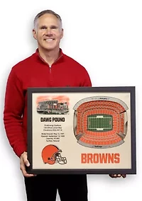 YouTheFan NFL Cleveland Browns 25-Layer StadiumViews 3D Wall Art - FirstEnergy Stadium
