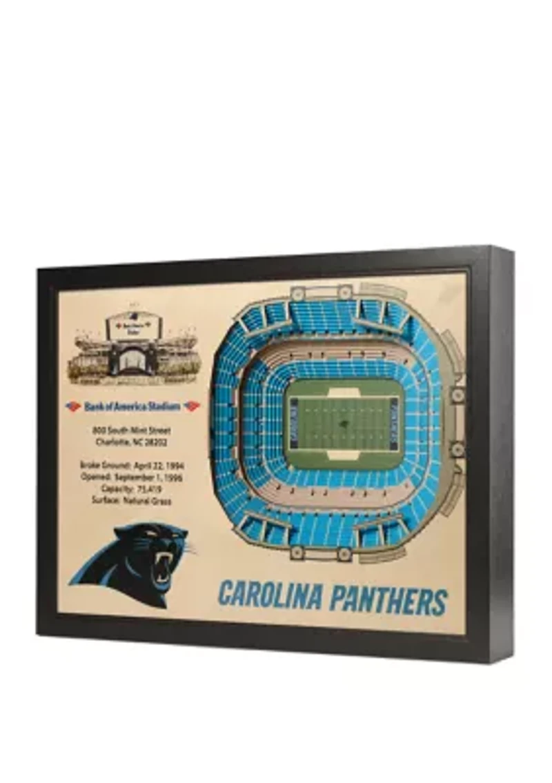 YouTheFan NFL Carolina Panthers 25-Layer StadiumViews 3D Wall Art - Bank of America Stadium