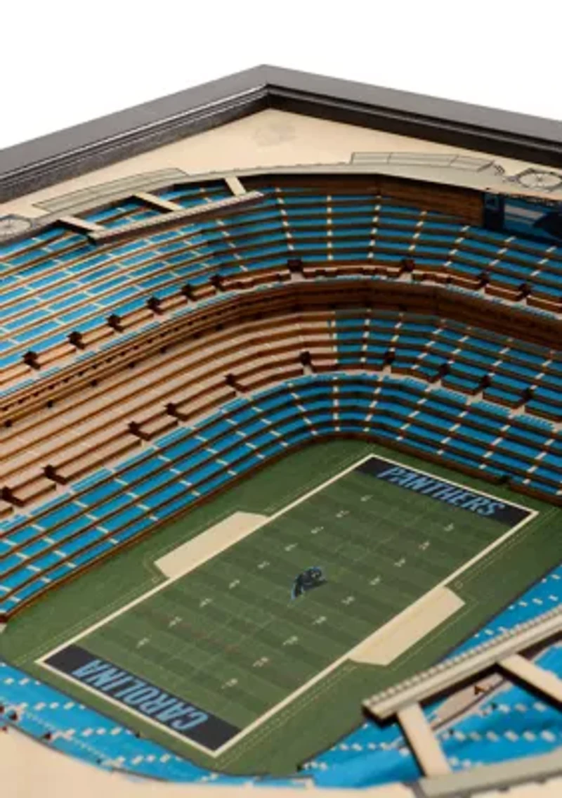 YouTheFan NFL Carolina Panthers 25-Layer StadiumViews 3D Wall Art - Bank of America Stadium