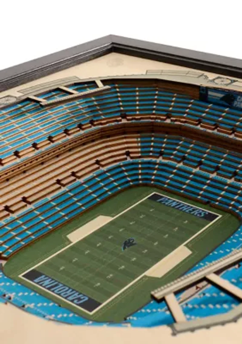 YouTheFan NFL Carolina Panthers 25-Layer StadiumViews 3D Wall Art - Bank of America Stadium