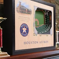 YouTheFan MLB Houston Astros 25-Layer StadiumViews 3D Wall Art  - Minute Maid Park
