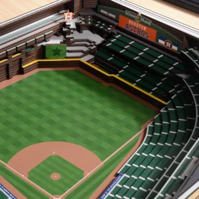 YouTheFan MLB Houston Astros 25-Layer StadiumViews 3D Wall Art  - Minute Maid Park