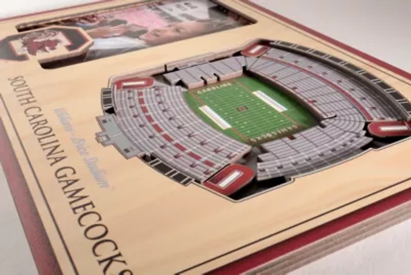 YouTheFan NCAA South Carolina Gamecocks 3D StadiumView Picture Frame - Williams-Brice Stadium
