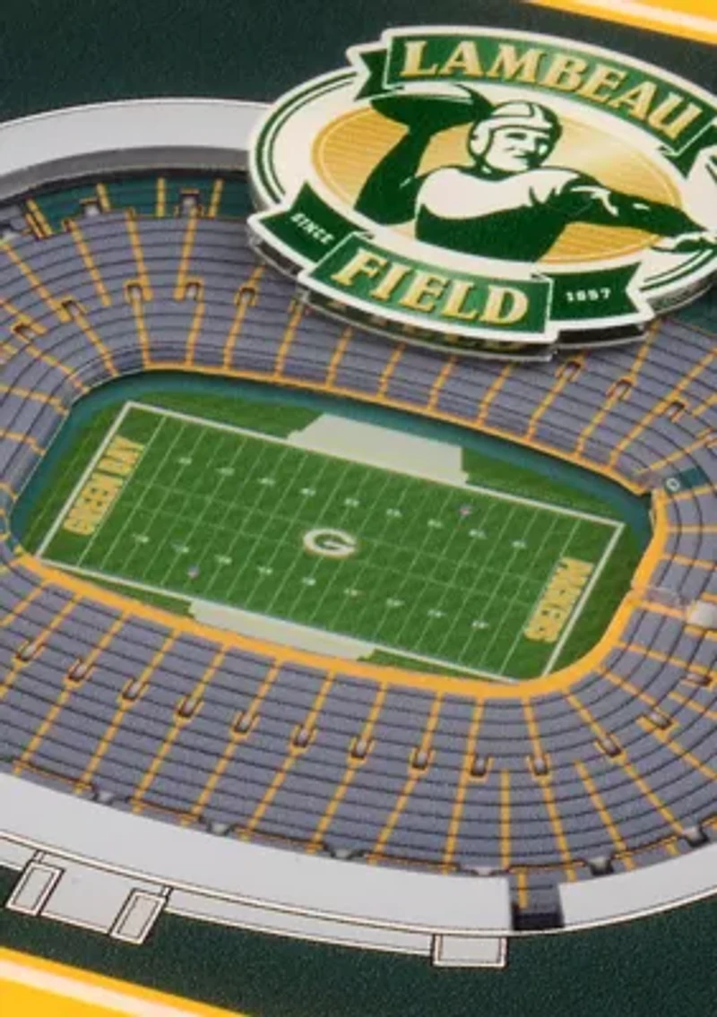 YouTheFan NFL Green Bay Packers 3D StadiumView Coasters - Lambeau Field