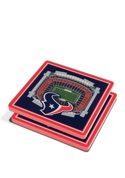 YouTheFan NFL Houston Texans 3D StadiumView Coasters - NRG Stadium