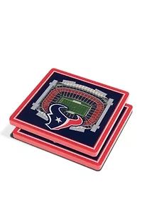 YouTheFan NFL Houston Texans 3D StadiumView Coasters - NRG Stadium