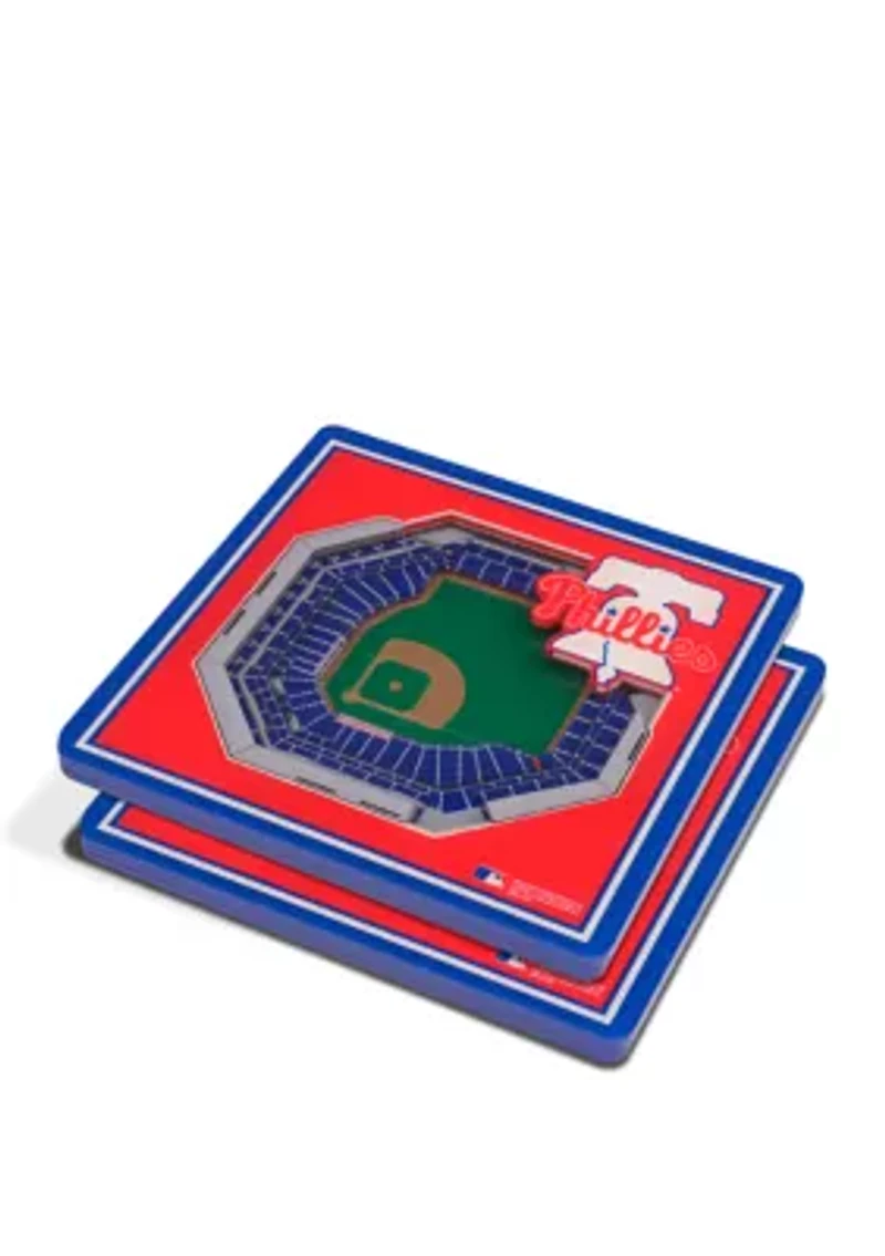 YouTheFan MLB Philadelphia Phillies 3D StadiumView Coasters - Citizens Bank Park