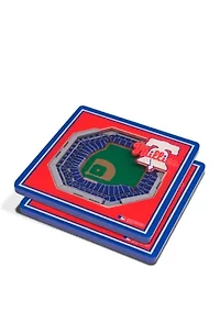 YouTheFan MLB Philadelphia Phillies 3D StadiumView Coasters - Citizens Bank Park