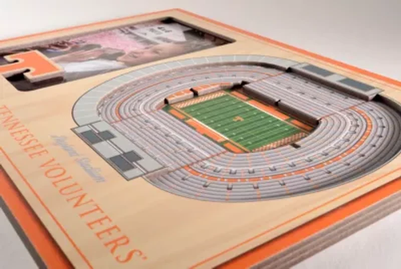 YouTheFan NCAA Tennessee Volunteers 3D StadiumView Picture Frame - Neyland Stadium