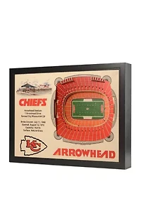 YouTheFan NFL Kansas City Chiefs 25-Layer StadiumViews 3D Wall Art - Arrowhead Stadium