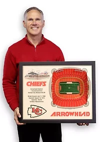 YouTheFan NFL Kansas City Chiefs 25-Layer StadiumViews 3D Wall Art - Arrowhead Stadium