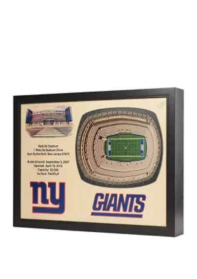 YouTheFan NFL New York Giants 25-Layer StadiumViews 3D Wall Art - MetLife Stadium