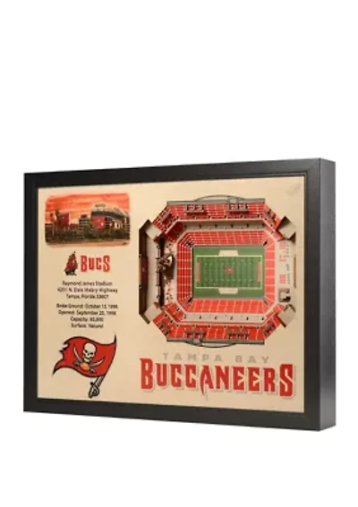 YouTheFan NFL Tampa Bay Buccaneers 25-Layer StadiumViews 3D Wall Art - Raymond James Stadium