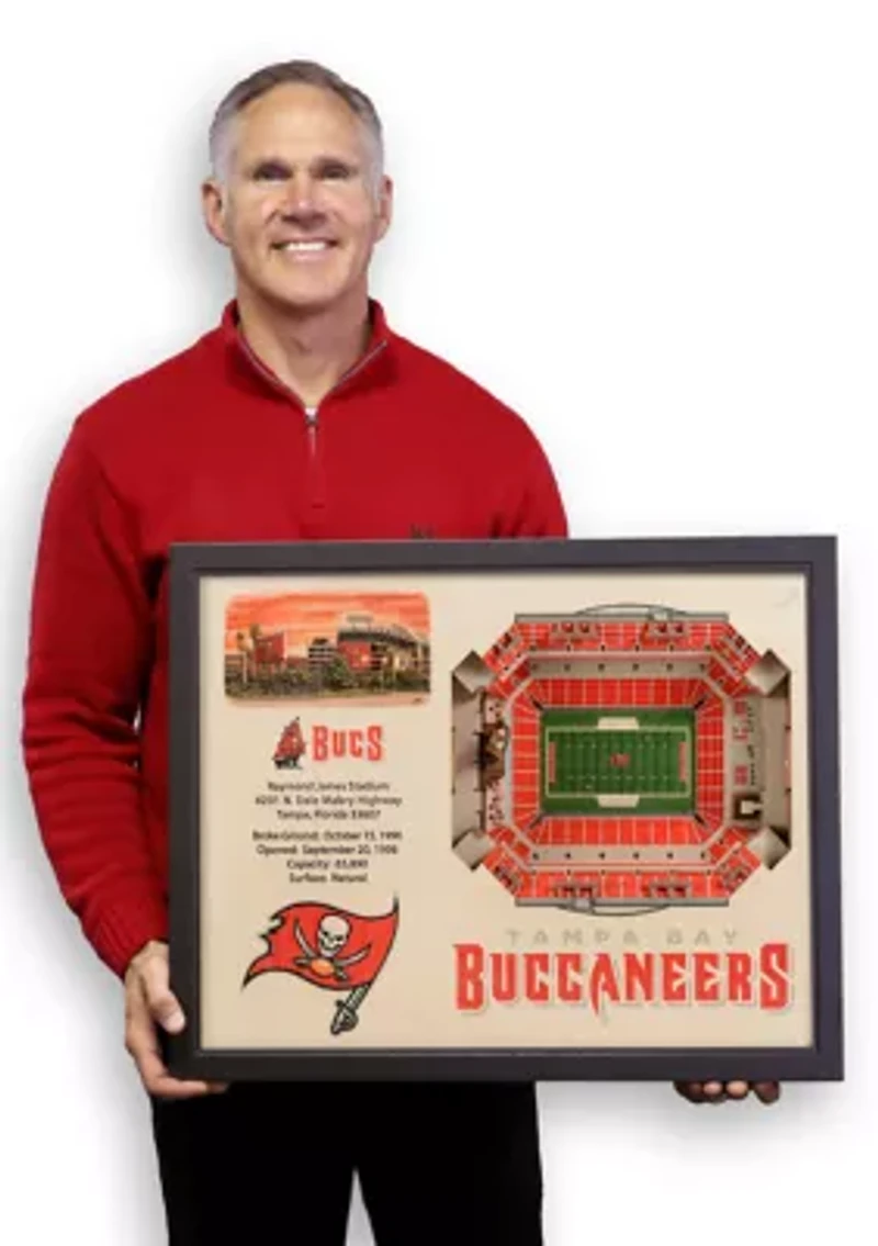 YouTheFan NFL Tampa Bay Buccaneers 25-Layer StadiumViews 3D Wall Art - Raymond James Stadium
