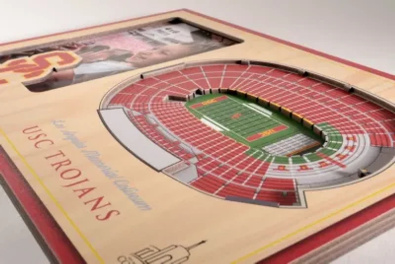 YouTheFan NCAA USC Trojans 3D StadiumView Picture Frame - Los Angeles Memorial Coliseum