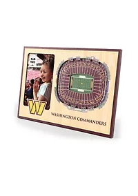 YouTheFan NFL Washington Commanders 3D StadiumView Picture Frame - FedEx Field