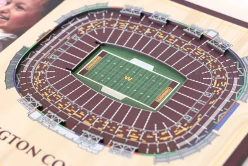 YouTheFan NFL Washington Commanders 3D StadiumView Picture Frame - FedEx Field