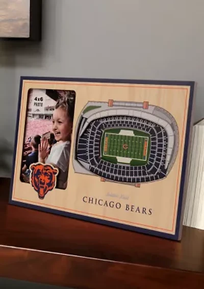 YouTheFan NFL Chicago Bears 3D StadiumView Picture Frame - Soldier Field