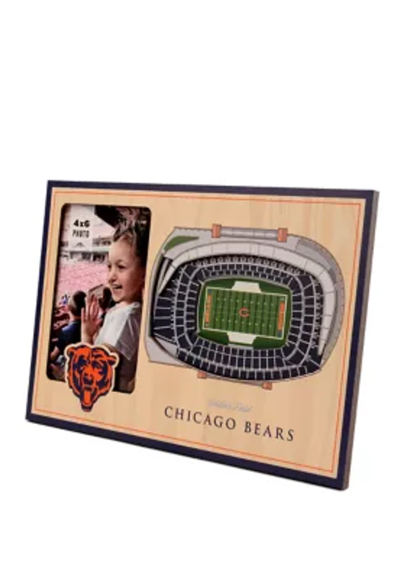 YouTheFan NFL Chicago Bears 3D StadiumView Picture Frame - Soldier Field